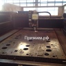 Станок лазерной резки в работе